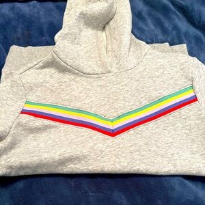 Girls Size Large(10-12) Gray Hooded Sweatshirt